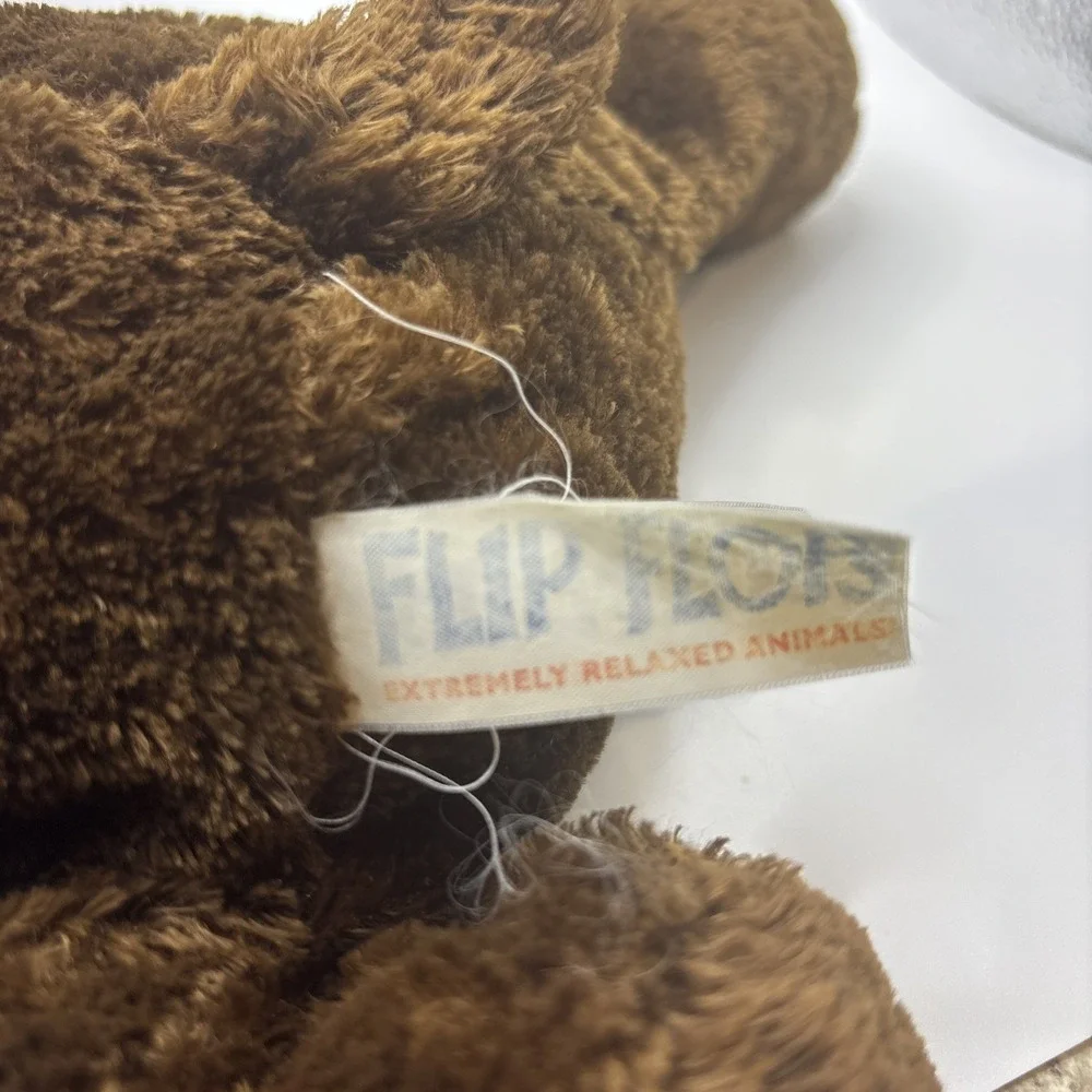 Mary Meyer Flip Flops Chocolate Lab‎ Puppy Dog Plush Stuffed Animal Dark Brown